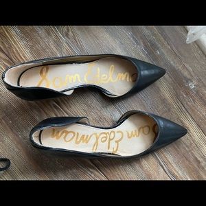 Black Sam Edelman kitten heel shoe